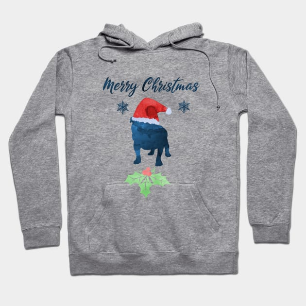 Christmas English Bulldog Hoodie by TheJollyMarten